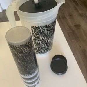 Pitcher and 4 tumblers